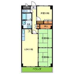 サニーライフ緑地の物件間取画像